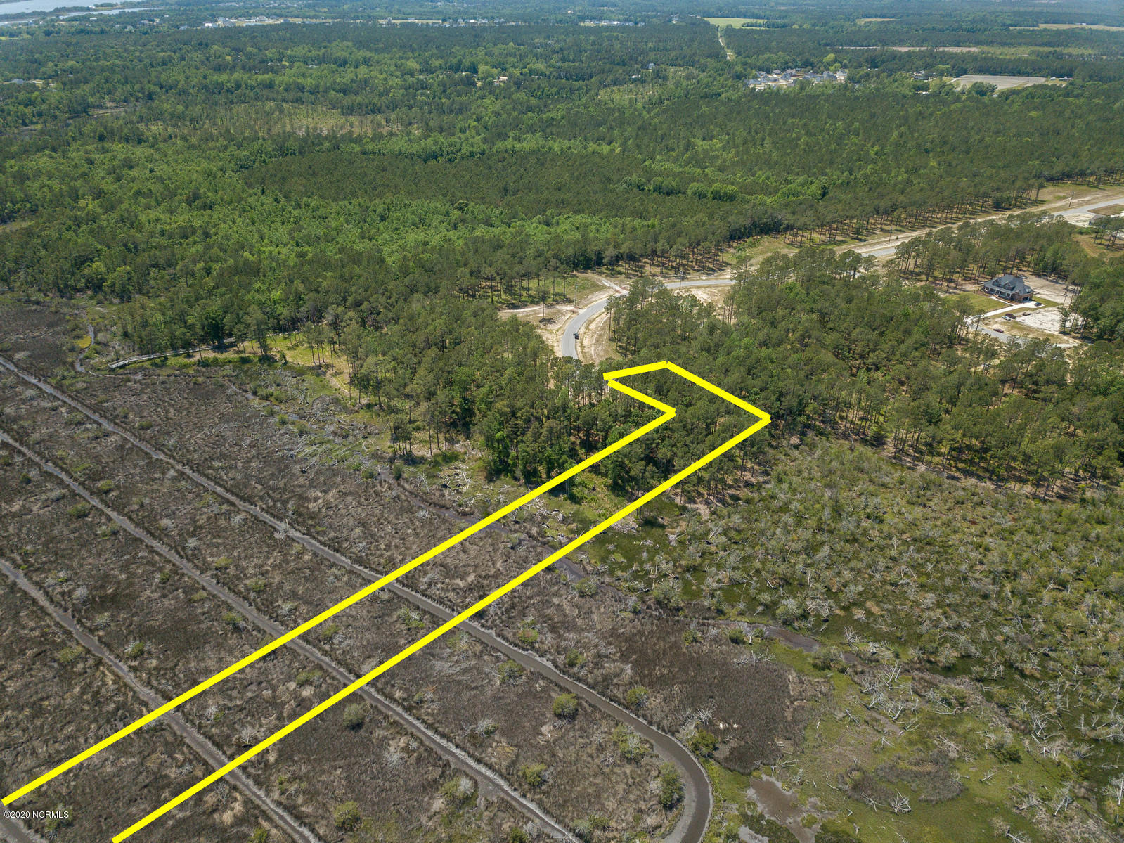 263 Gus Horne Road Holly Ridge, NC 28445 - Photo 6 of 23 All lines shown are approximate for boundary lines on parcel, should be verified by a site visit by Buyer or their agent