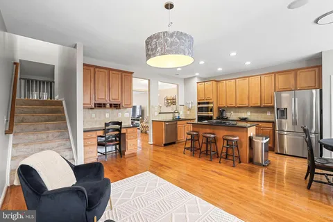 a view of balcony with furniture