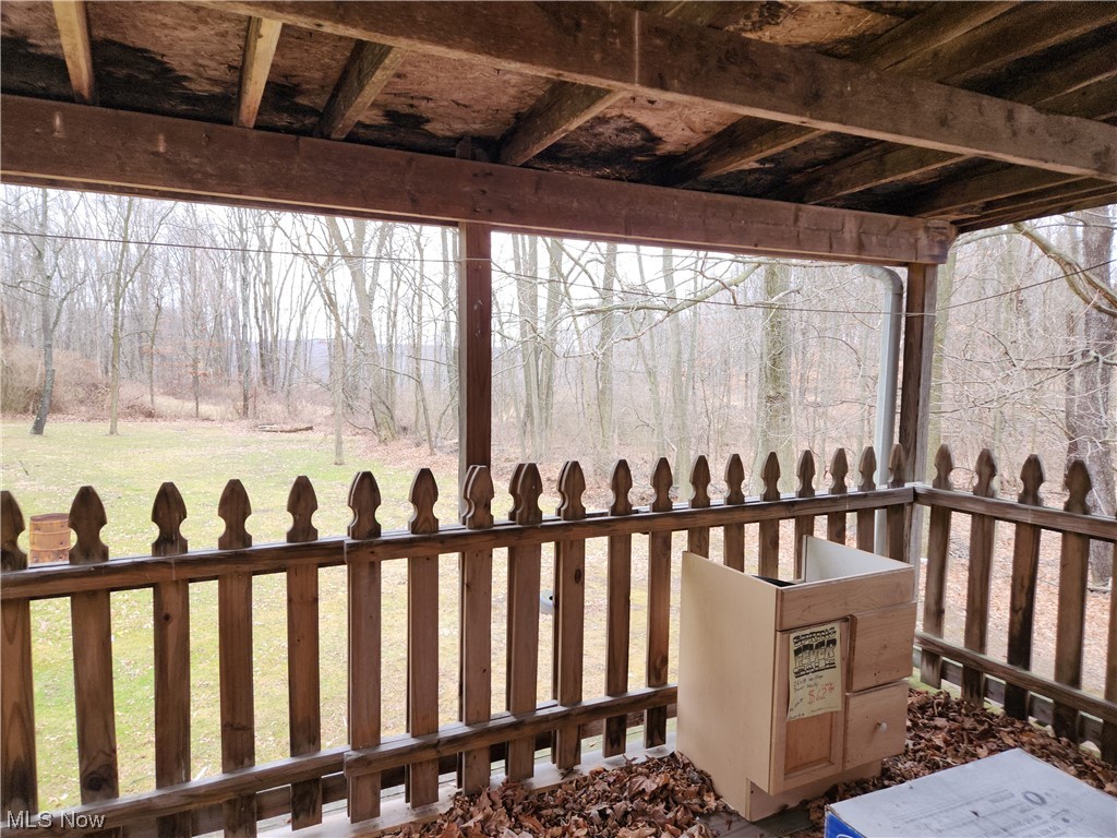 994 Jersey Ridge Road Salem, OH 44460 - Photo 6 of 21 Back porch overlooks spacious backyard with a stream on property line