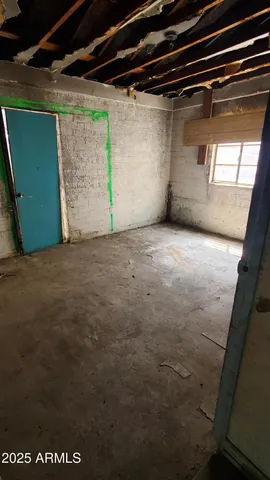 a view of a room with an empty space