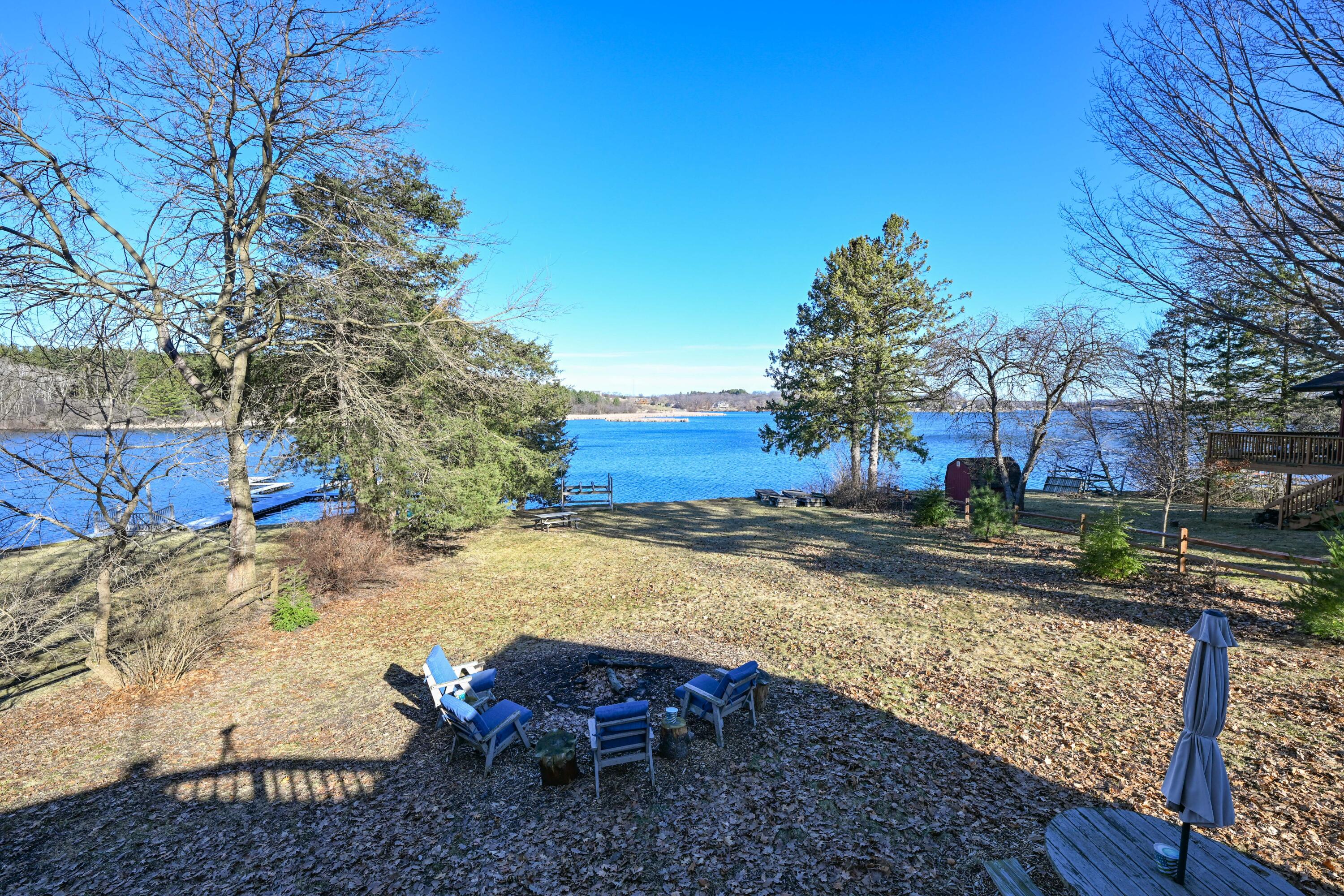 N6997 Oakwood Road Richmond, WI 53190 - Photo 37 of 43 fire pit view towards lake
