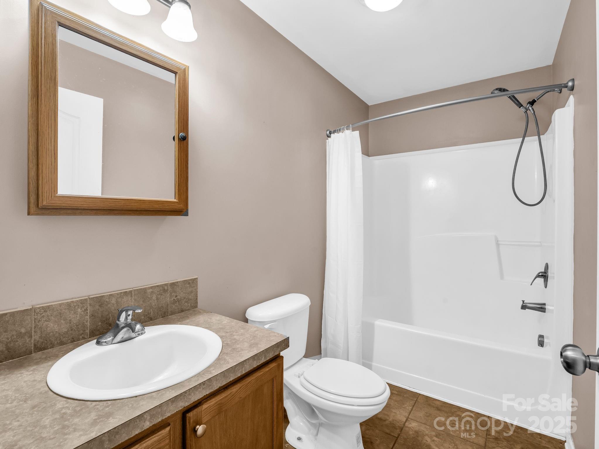 663 Landrum Road Columbus, NC 28722 - Photo 19 of 40 a bathroom with a sink toilet and shower