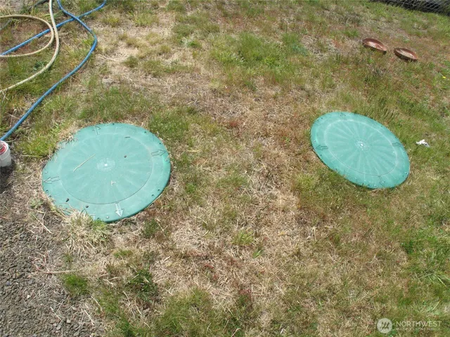 a view of a lake in the backyard