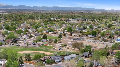 a view of a city with mountain view