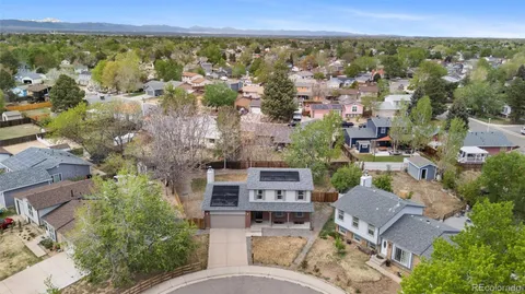 an aerial view of multiple house