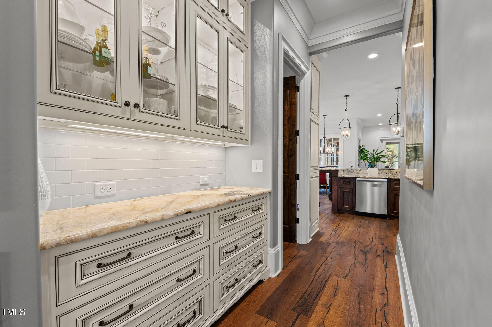 12660 Boyce Mill Road Raleigh, NC 27613 - Photo 19 of 89 a view of a kitchen cabinets and wooden floor