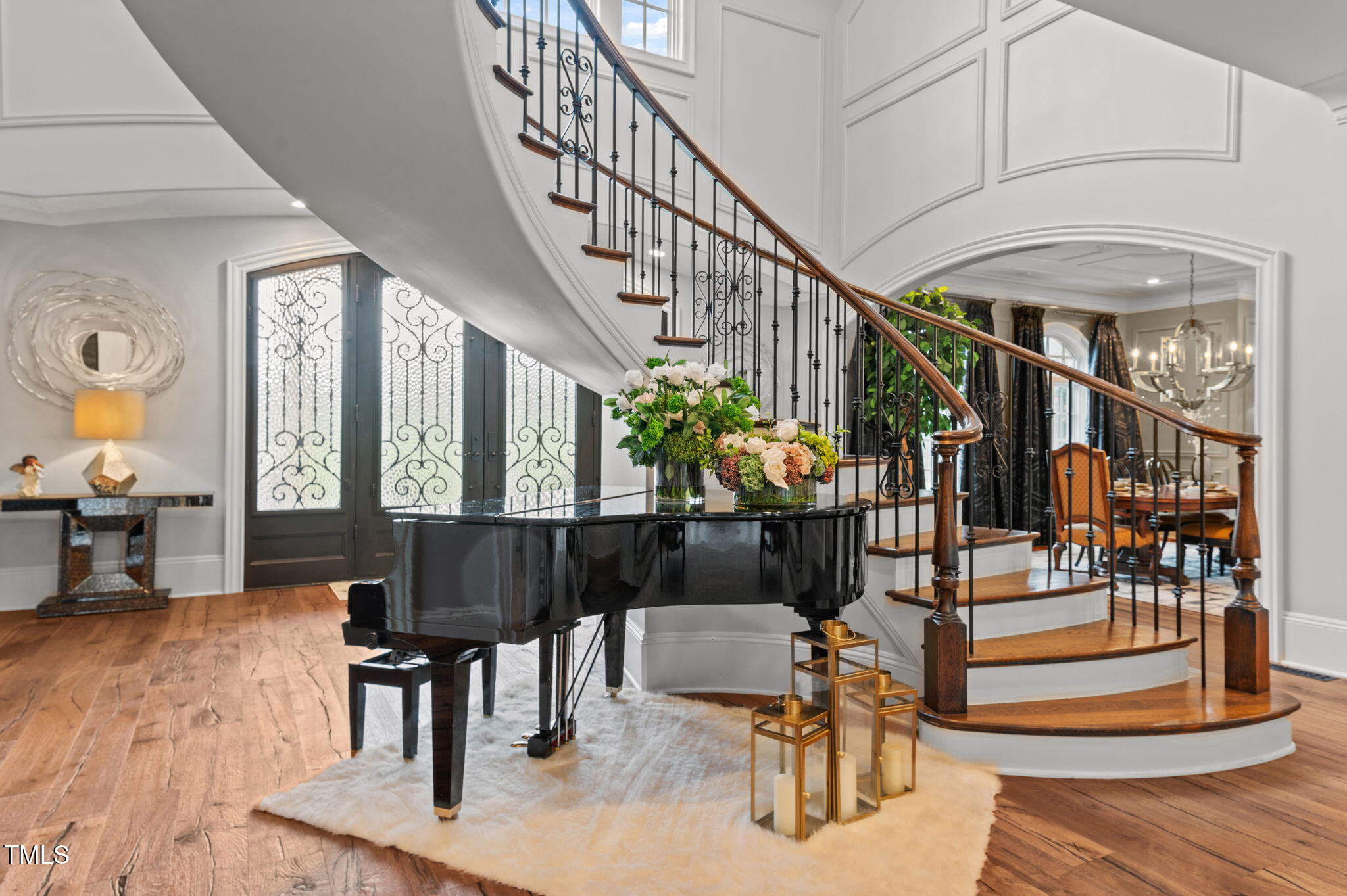 12660 Boyce Mill Road Raleigh, NC 27613 - Photo 6 of 89 a view of entryway and hall with wooden floor