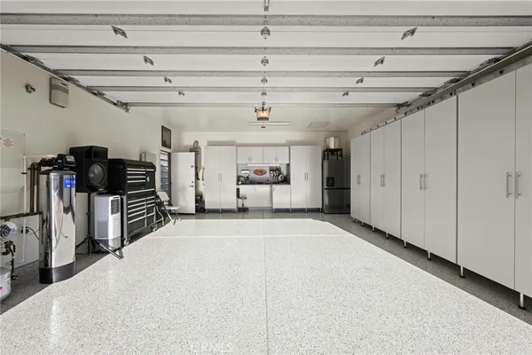 a view of a storage & utility room with furniture