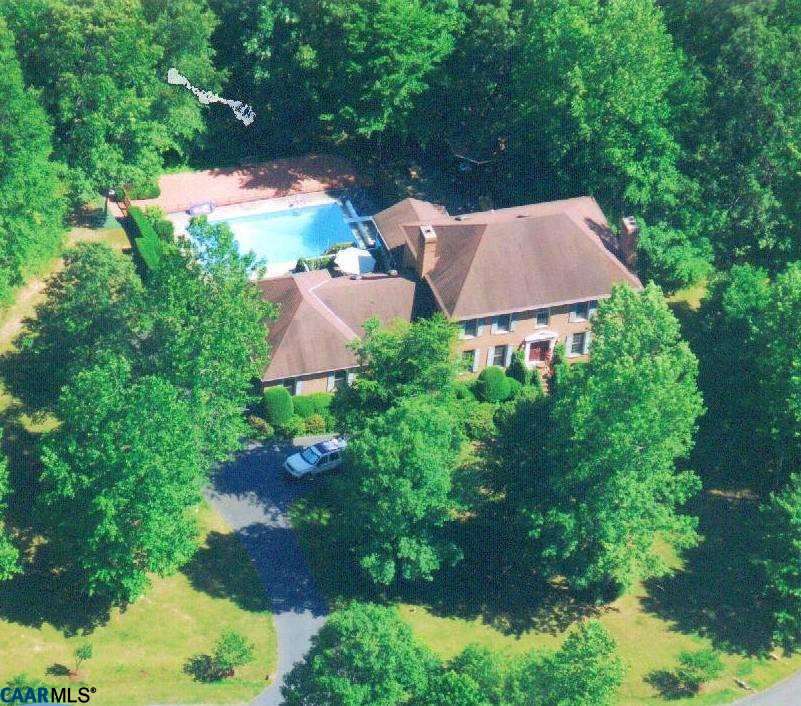 2355 Cinnamon Ridge Road Charlottesville, VA 22901 - Photo 1 of 36 an aerial view of a house with yard and green space