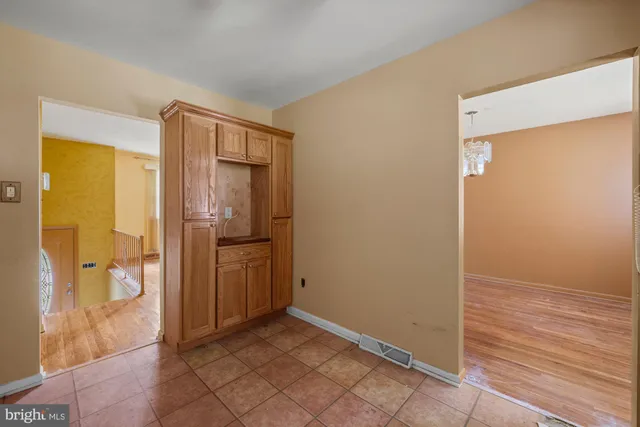 a view of an empty room