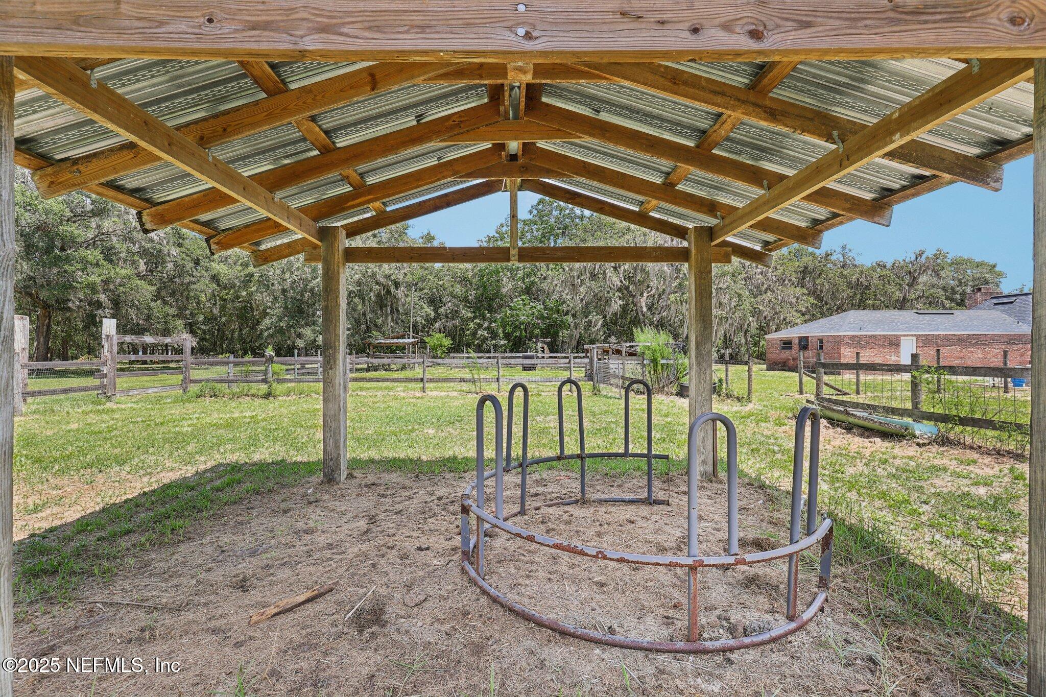 3992 Hidden Acre Road Middleburg, FL 32068 - Photo 42 of 74 Left Field Covered Feeding Area