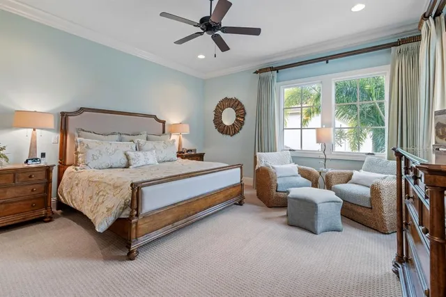 a view of a swimming pool and a yard