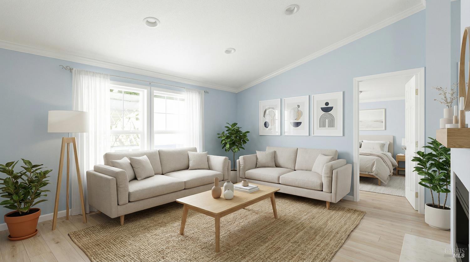 2963 Santa Rosa Avenue, Unit C6 Santa Rosa, CA 95407 - Photo 11 of 35 a living room with furniture and a large window
