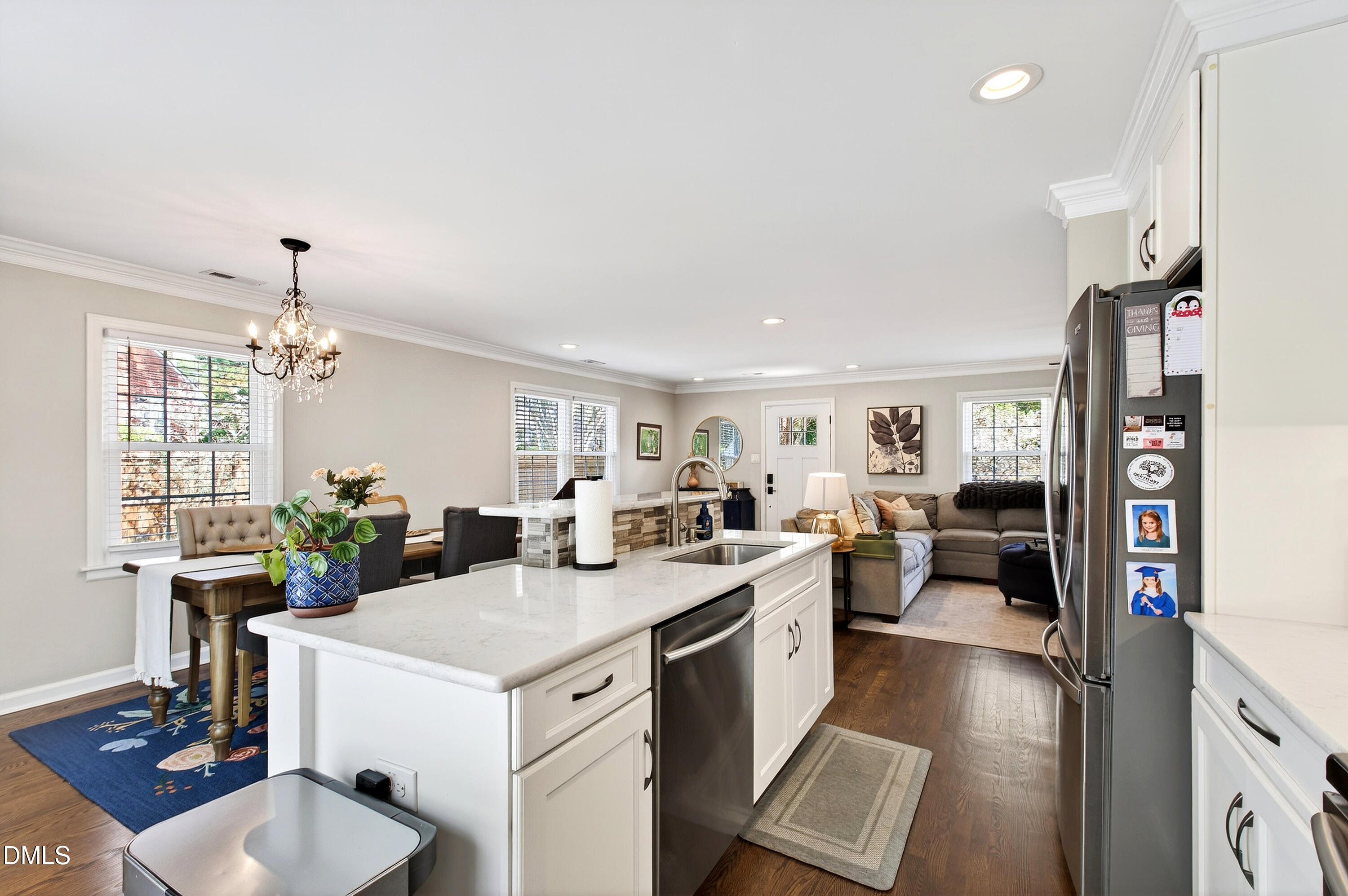 605 Chatham Lane Raleigh, NC 27610 - Photo 11 of 40 a view of a living room and hardwood floor