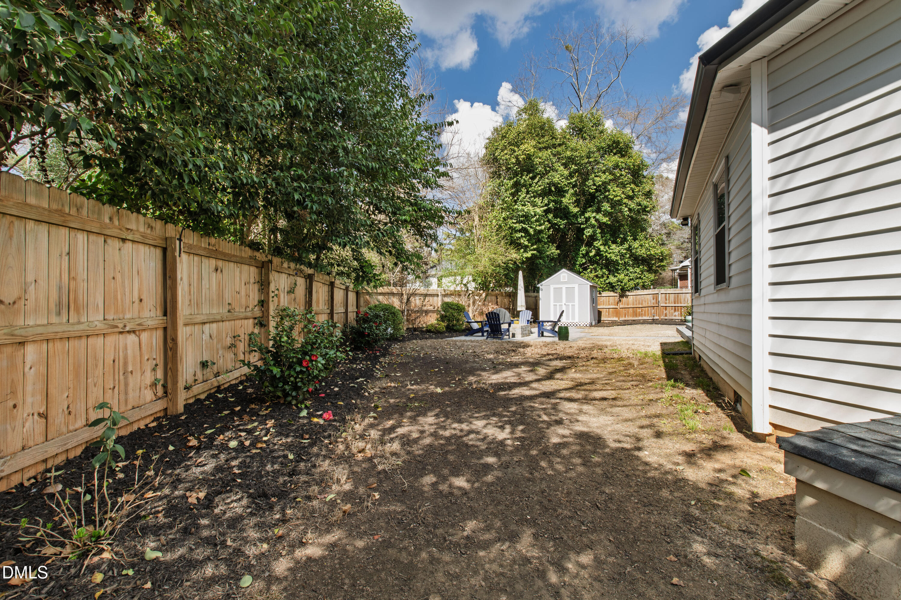 605 Chatham Lane Raleigh, NC 27610 - Photo 35 of 40 a view of a yard with plants and trees