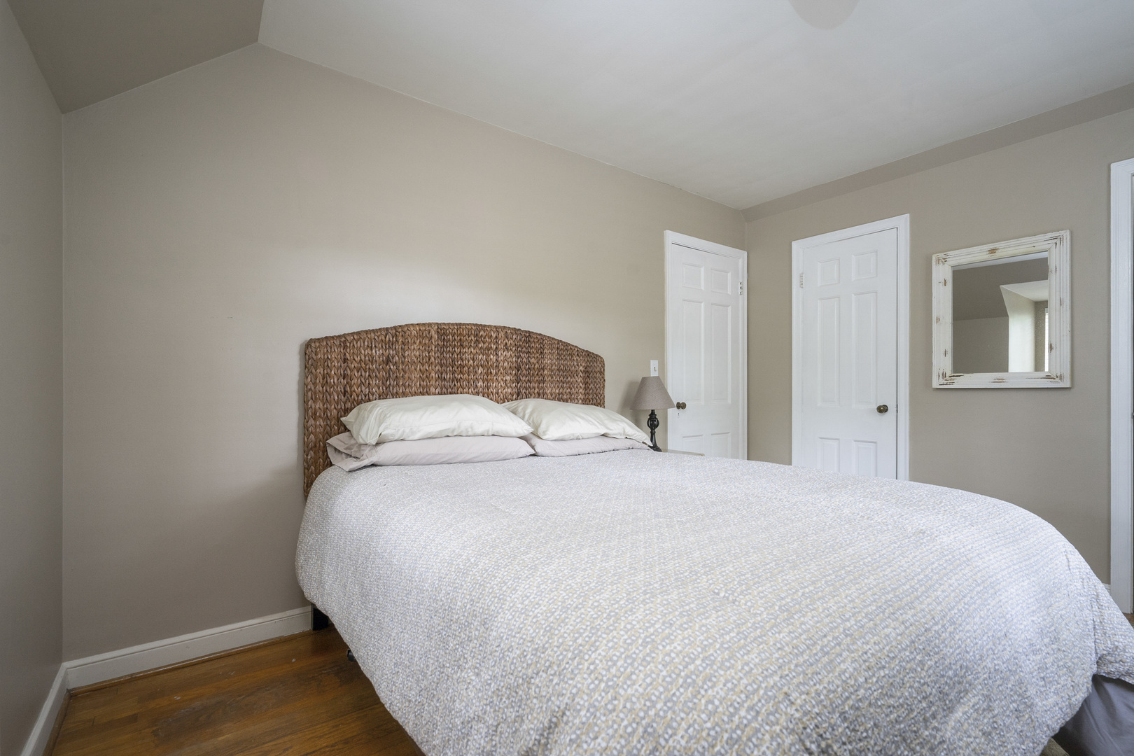 600 East Parkway Road Riverside, IL 60546 - Photo 16 of 29 a bedroom with a bed and wooden floor