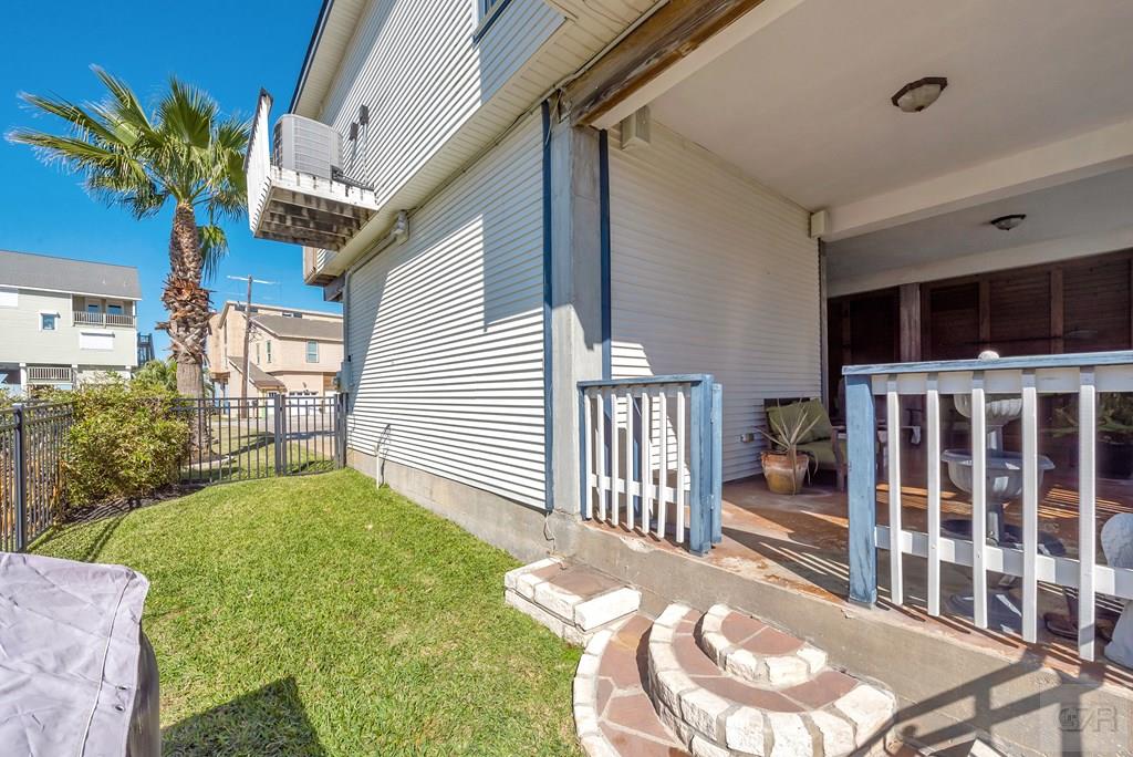 270 Isles End Road Tiki Island, TX 77554 - Photo 40 of 49 a view of a porch with a backyard