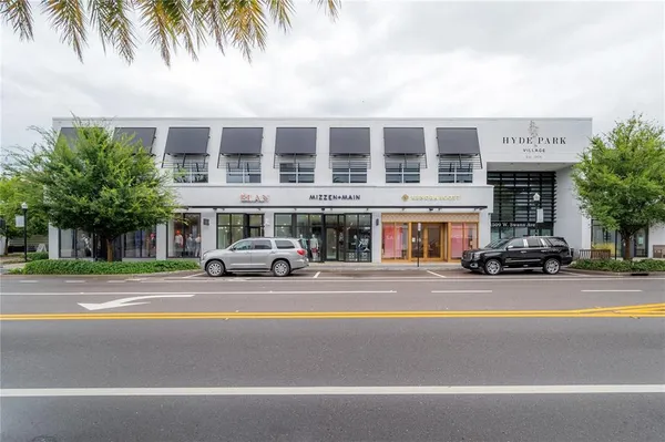 a car parked in front of a building