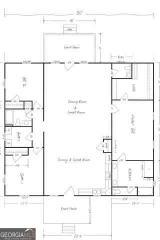 a picture of a bathroom with a shower