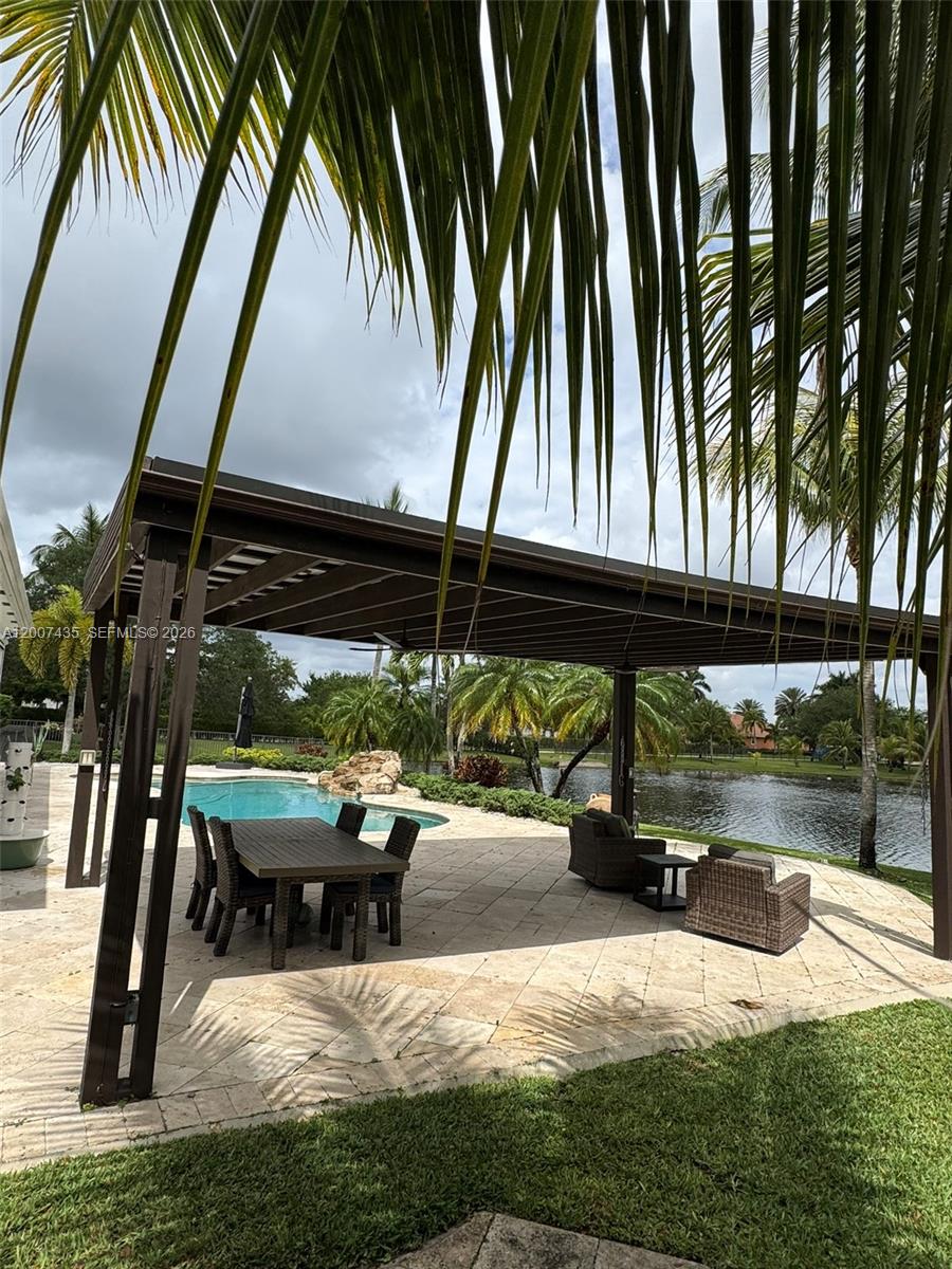 15053 Southwest 40th Street Davie, FL 33331 - Photo 35 of 36 Gazebo to relax and enjoy the sunset has lights and fans