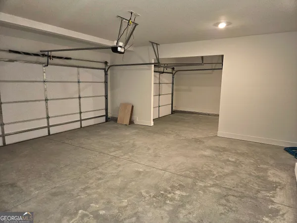 a view of a garage