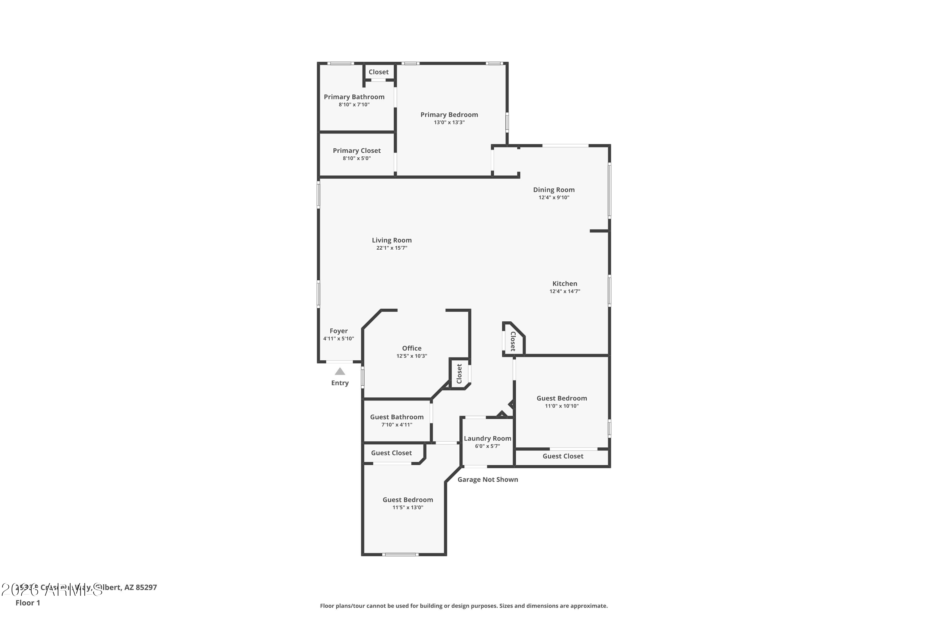 2936 East Crescent Way Gilbert, AZ 85298 - Photo 40 of 40 a picture of floor plan