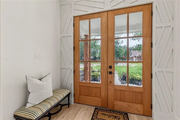 a view of swimming pool next to a yard