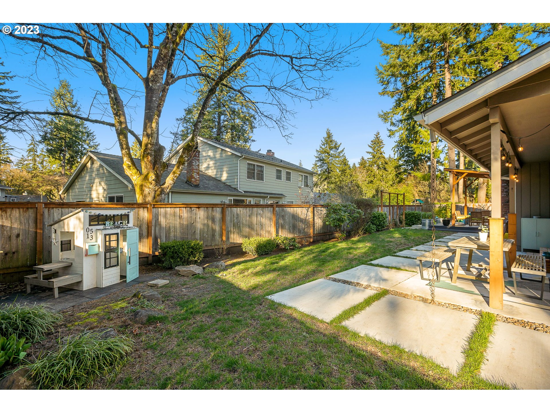 14155 Southwest Hart Road Beaverton, OR 97008 - Photo 30 of 30 a view of a house with backyard and sitting area