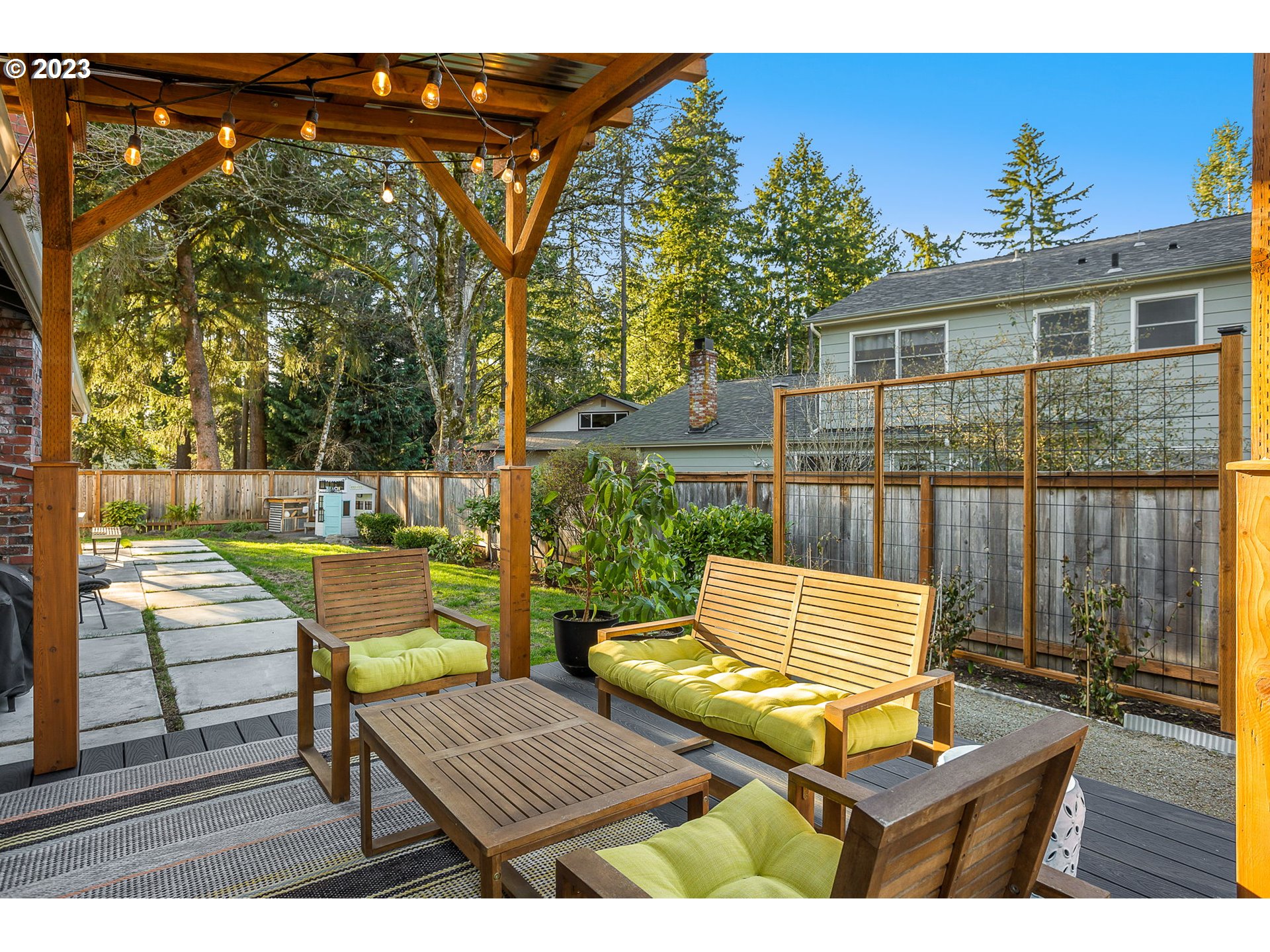 14155 Southwest Hart Road Beaverton, OR 97008 - Photo 6 of 30 view of living room with patio furniture and wooden floor