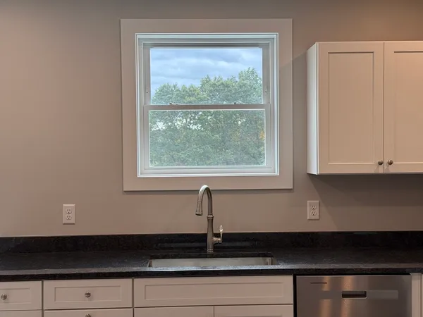 a close view of window in the kitchen