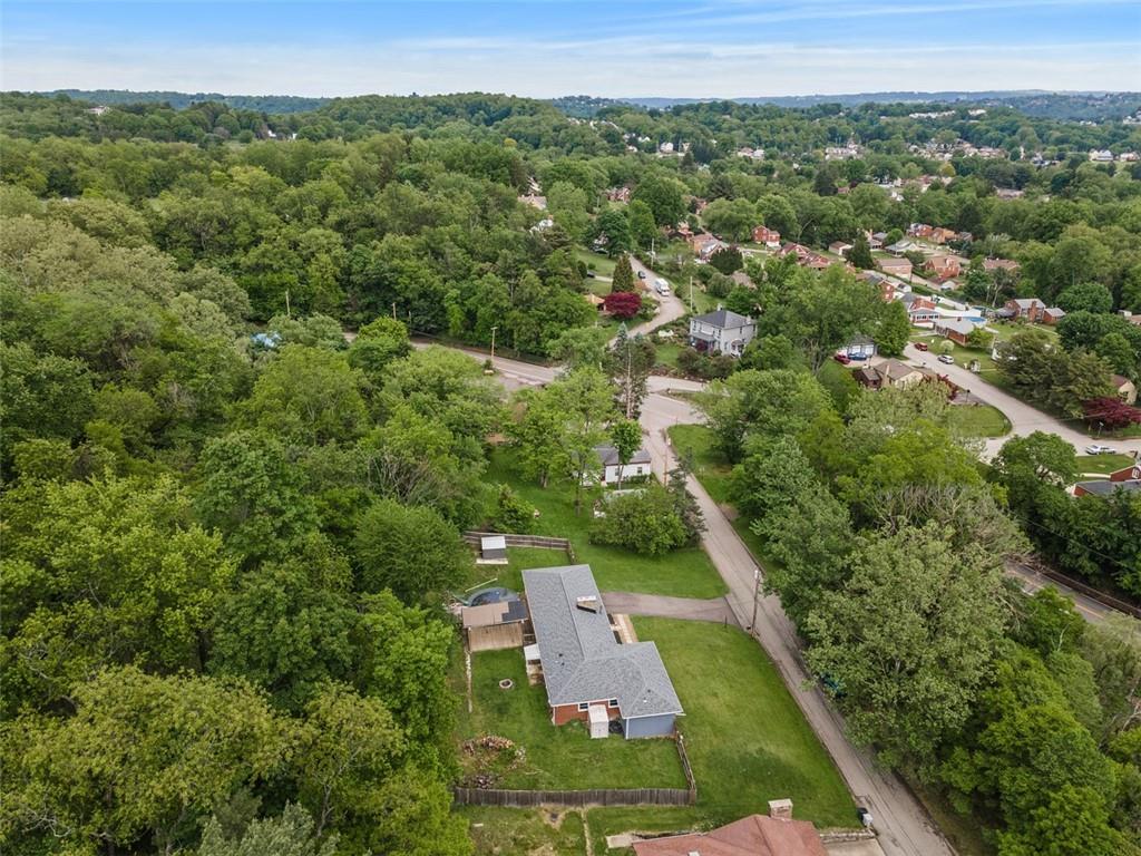 108 W Road Pittsburgh, PA 15209 - Photo 49 of 50 an aerial view of residential houses with outdoor space and trees