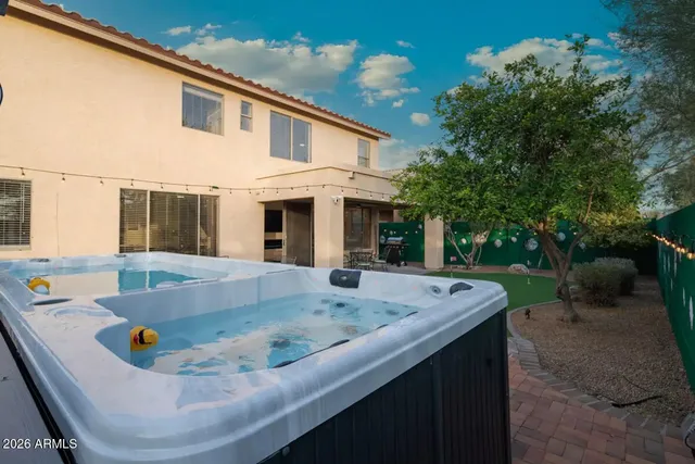 a view of outdoor space yard and swimming pool