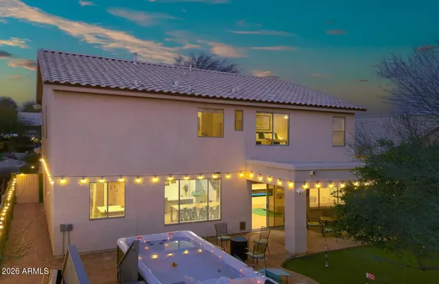 a front view of a house