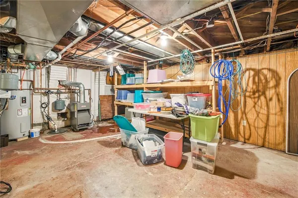 a view of storage and utility room