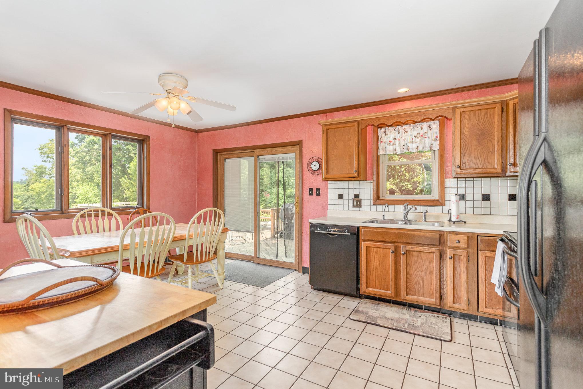 53 Cherokee Road Willow Street, PA 17584 - Photo 7 of 35 Eat in Kitchen, backyard views, walkout to deck