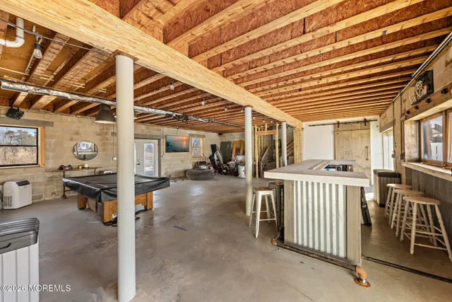 a view of a porch with furniture