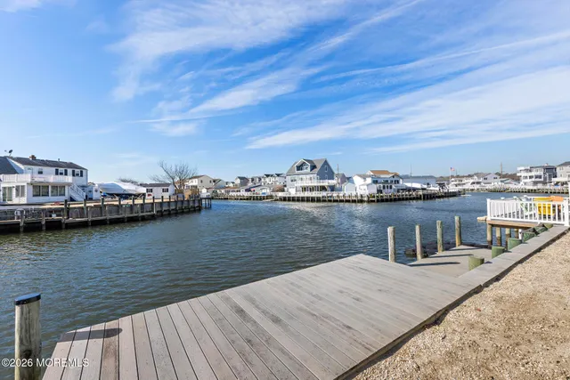 a view of a lake with boats