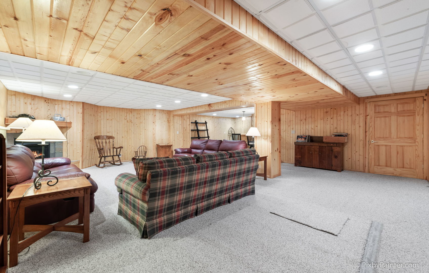 8214 Harmony Hill Road Marengo, IL 60152 - Photo 30 of 34 a living room with furniture and kitchen view