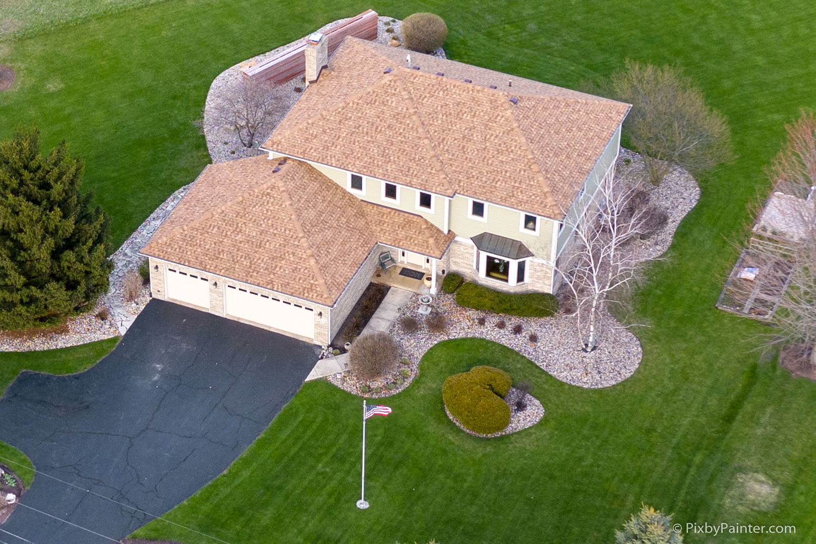 8214 Harmony Hill Road Marengo, IL 60152 - Photo 31 of 34 an aerial view of a house