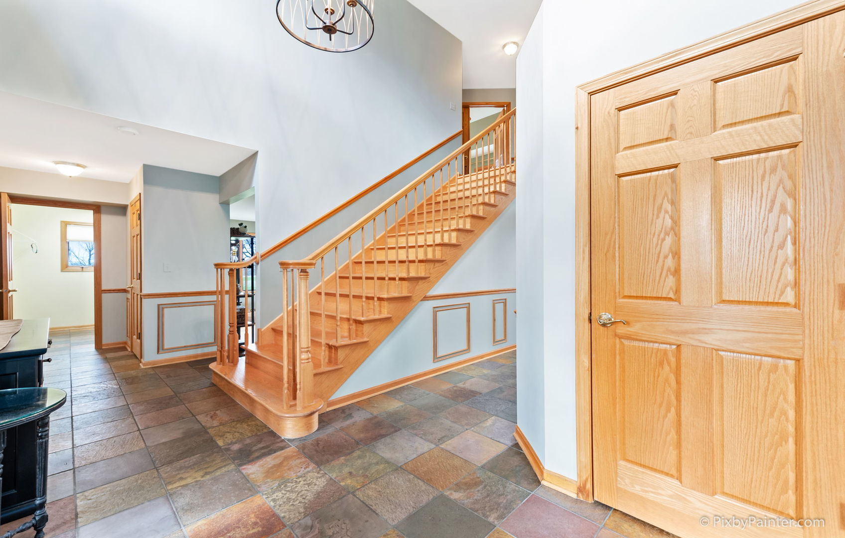 8214 Harmony Hill Road Marengo, IL 60152 - Photo 6 of 34 a view of entryway and hall with wooden floor