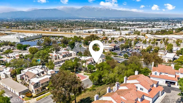 an aerial view of a city