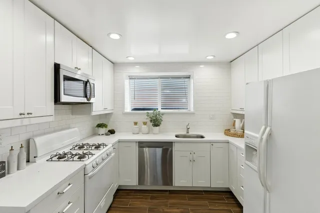 a very nice looking room with a table and chairs