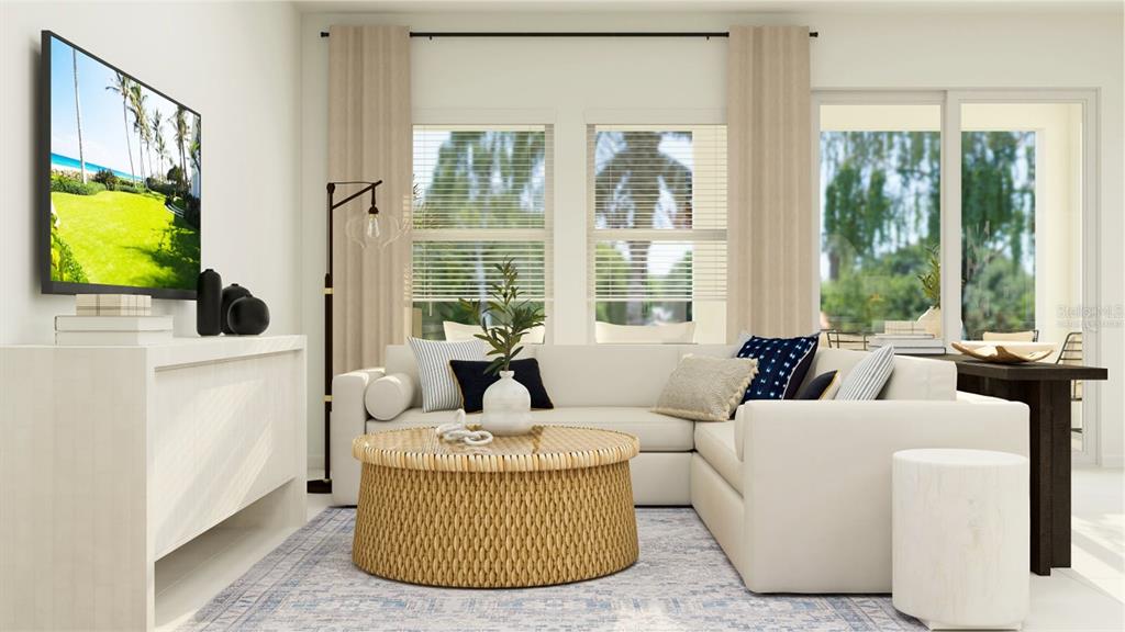 641 Terrapin Drive DeBary, FL 32713 - Photo 6 of 20 a living room with furniture and a floor to ceiling window