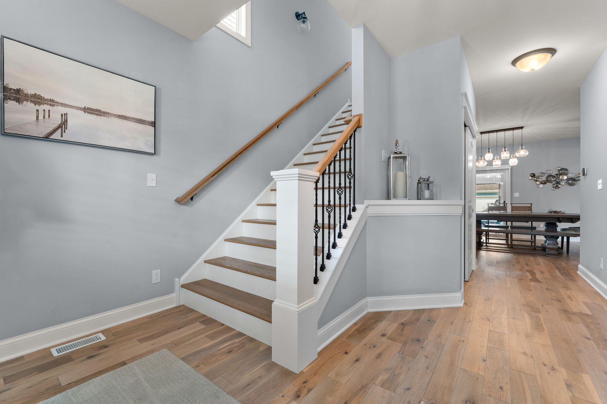 5956 Beacon Lane Portage, IN 46368 - Photo 23 of 57 a view of entryway and hall with wooden floor