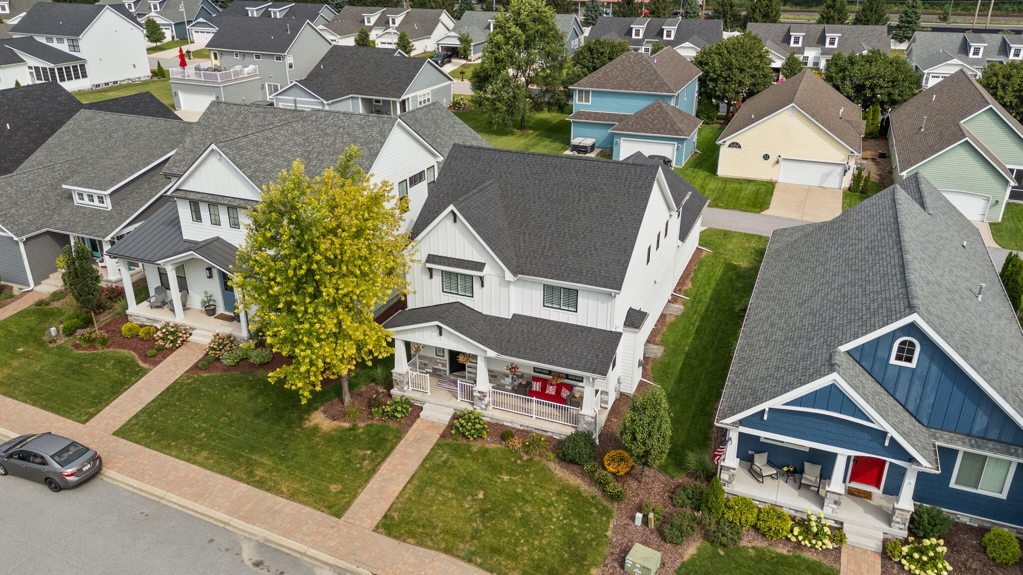 5956 Beacon Lane Portage, IN 46368 - Photo 48 of 57 an aerial view of a house