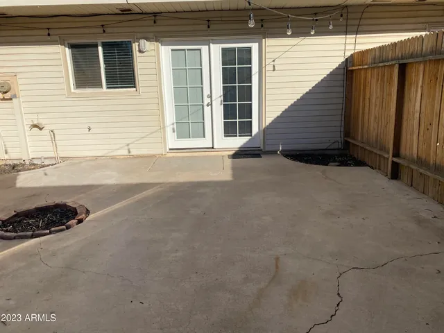 a view of a house with a garage