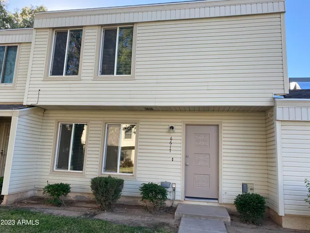 a front view of a house