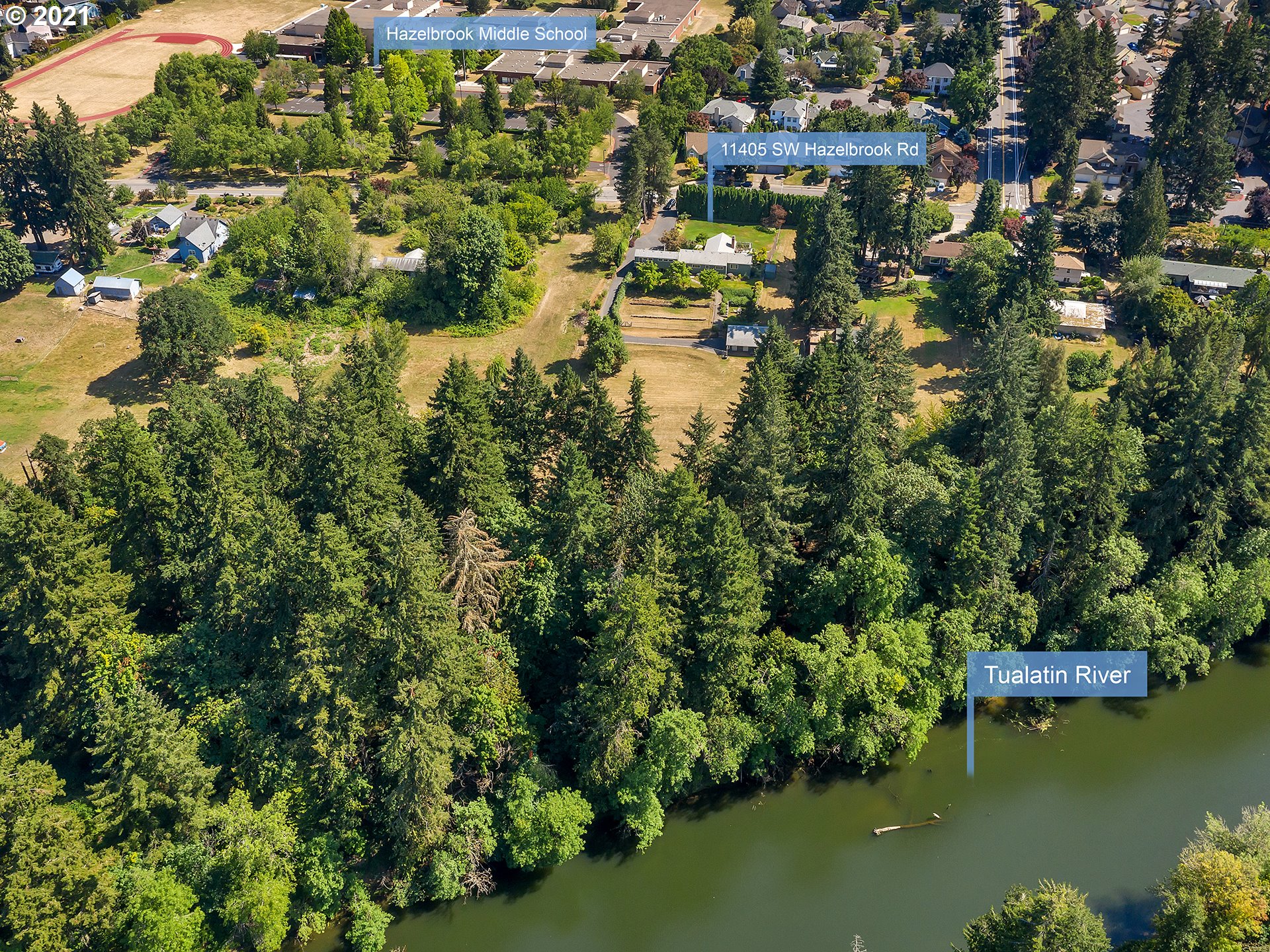 11405 Southwest Hazelbrook Road Tualatin, OR 97062 - Photo 31 of 32 Drone View/UAV