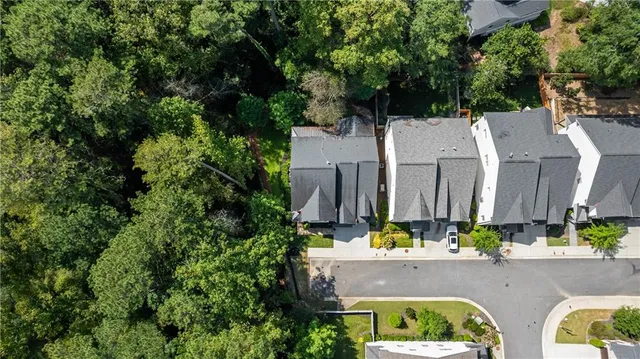 an aerial view of multiple house