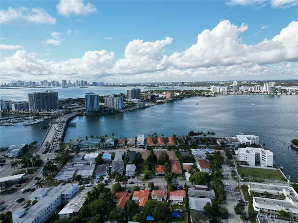 an aerial view of a city